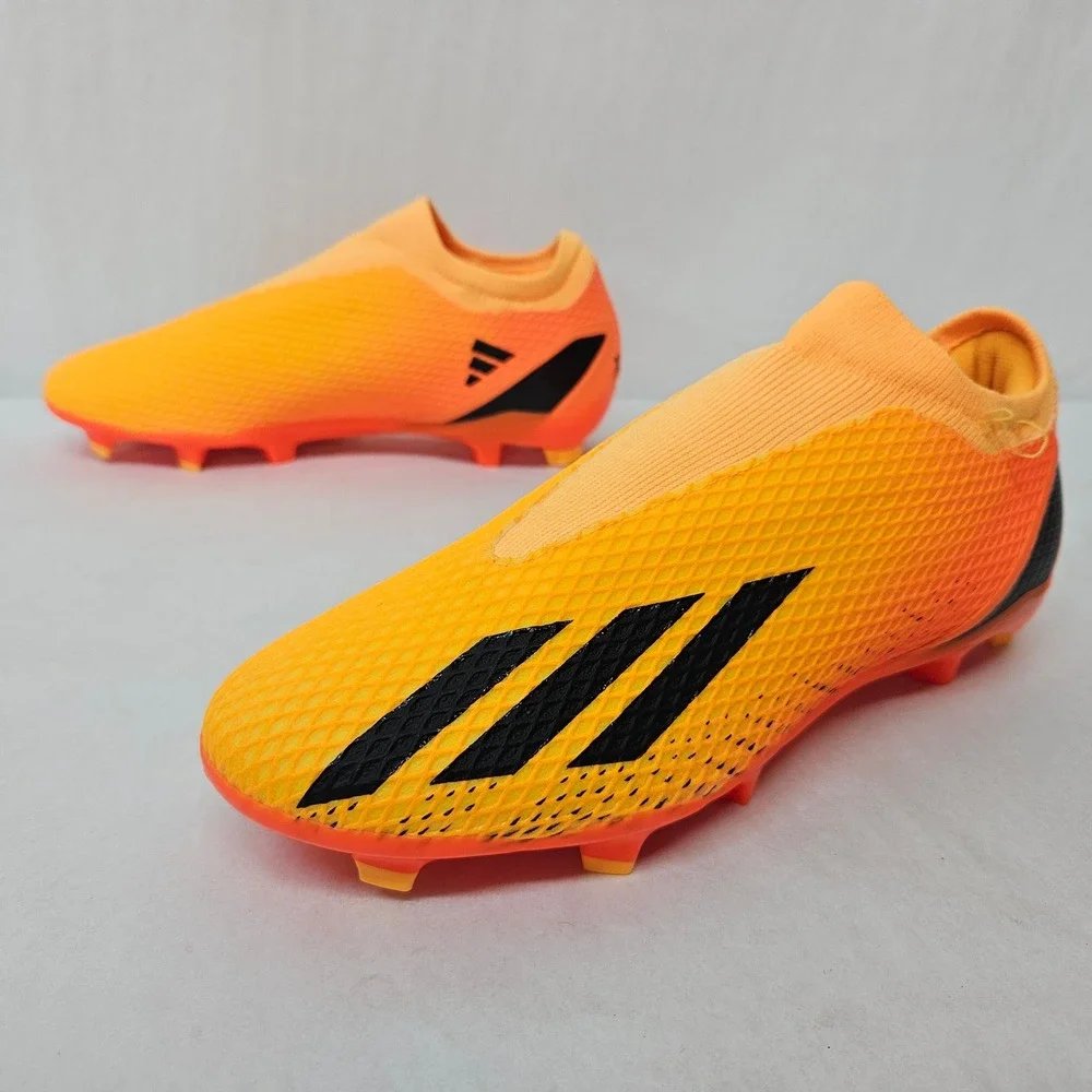 Adidas X Speedportal.3 LL FG Laceless Soccer Cleat GZ5067 Solar Gold Mens Size 7